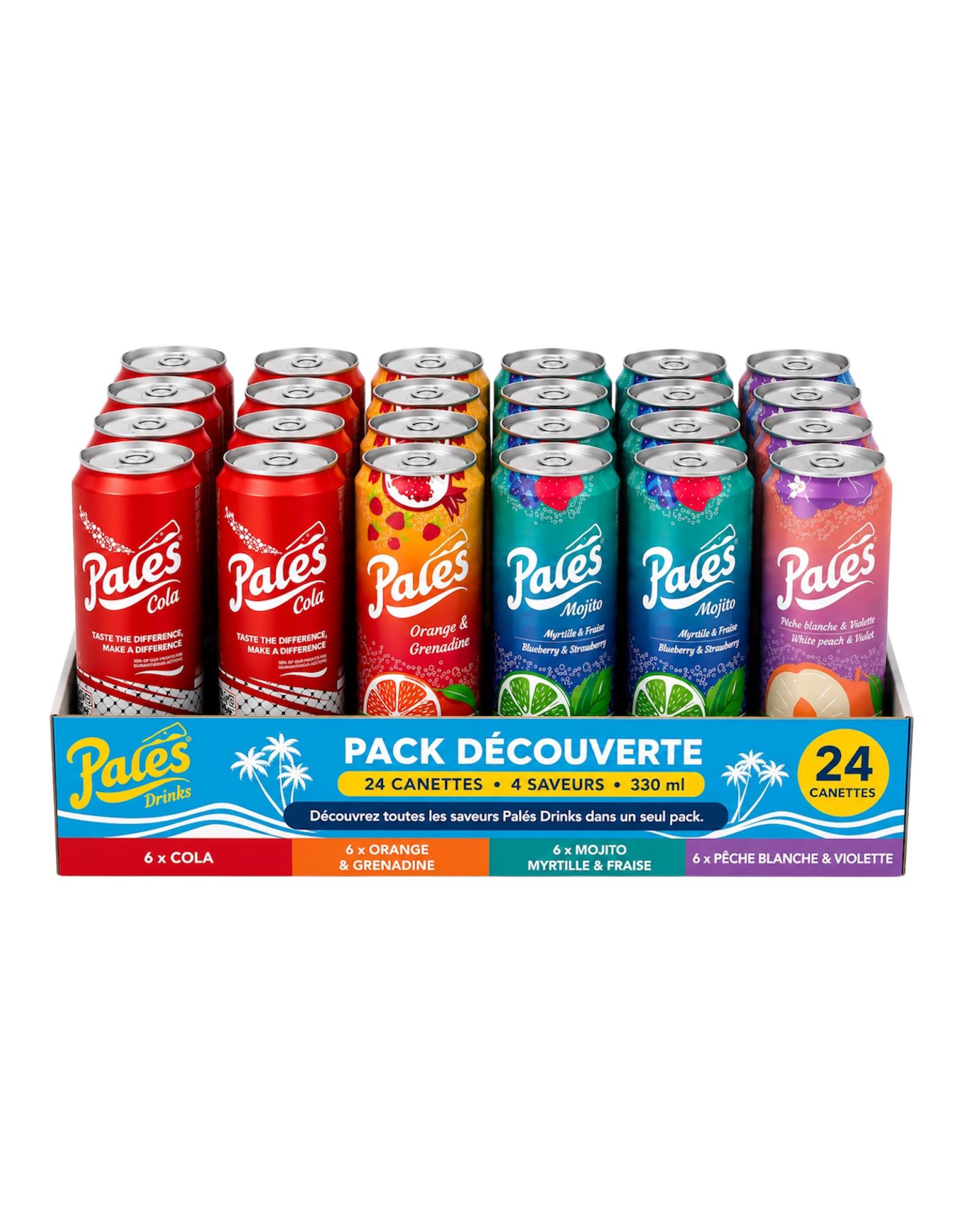 Plateau mix Pales Drinks 4x6